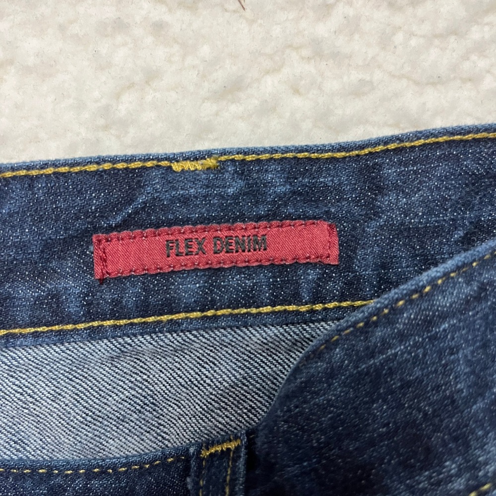 Foundry Supply Co Jeans Mens 44x29 Blue Flex Denim Straight Leg Dark Wash Pants - Picture 6 of 10